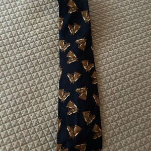Polo by Ralph Lauren Blue and Gold Nautical Tie